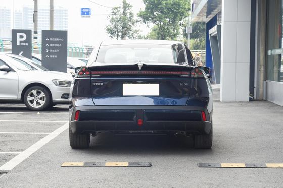 Changan Dark Blue SL03 Sedan Electric Car Mini New Energy Left Side Steering Car
